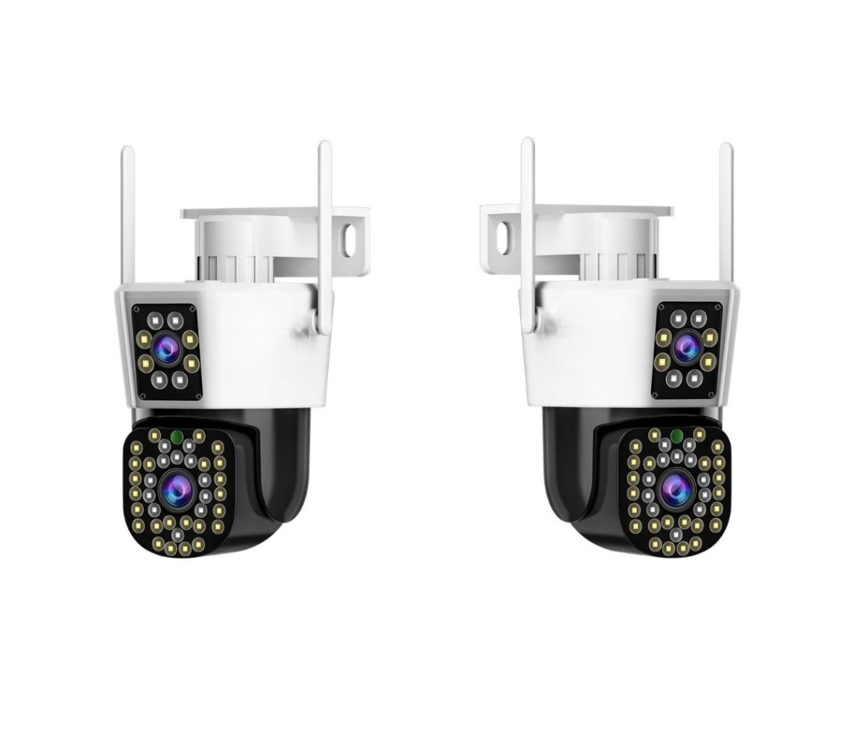 Dual Lens Security Camera 6MP – 360° PTZ, Color Night Vision, Motion Detection, Two-Way Audio, Wi-Fi or Ethernet, IP66 - Nalani - Fashion Clothing and Decor