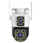 Dual Lens Security Camera 6MP – 360° PTZ, Color Night Vision, Motion Detection, Two-Way Audio, Wi-Fi or Ethernet, IP66 - Nalani - Fashion Clothing and Decor