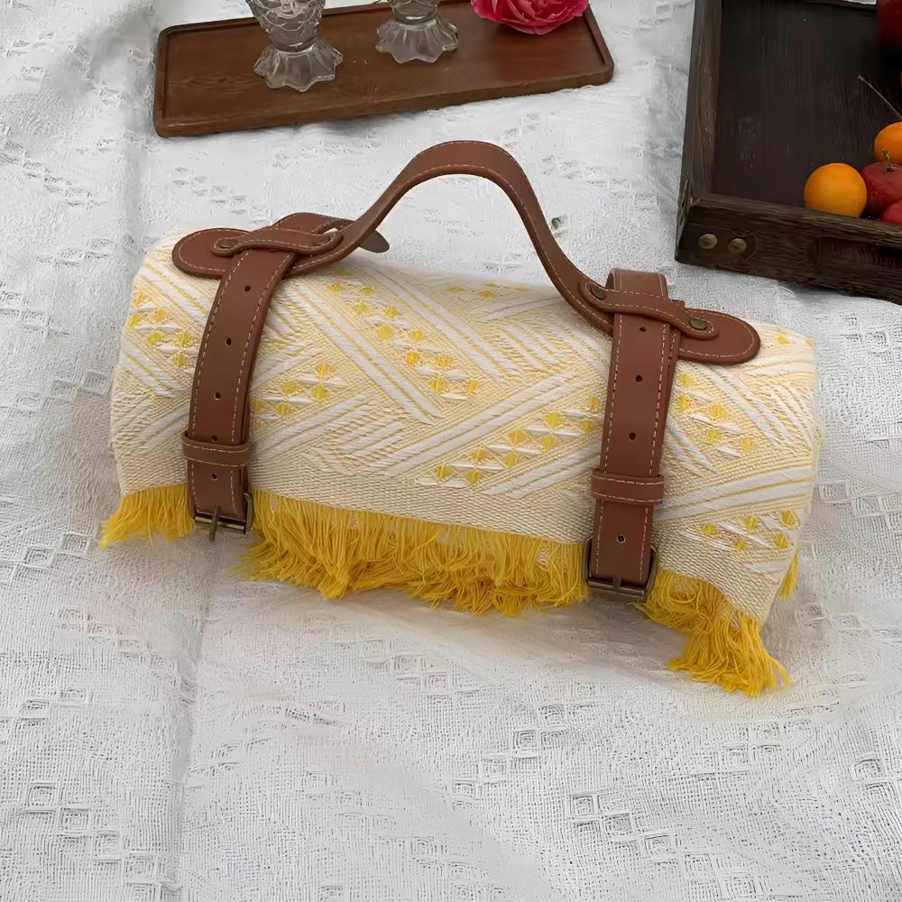 Durable Water Repellent Picnic Mat With Diamond Pattern 180x180 - Nalani - UK Fashion Clothing and Decor