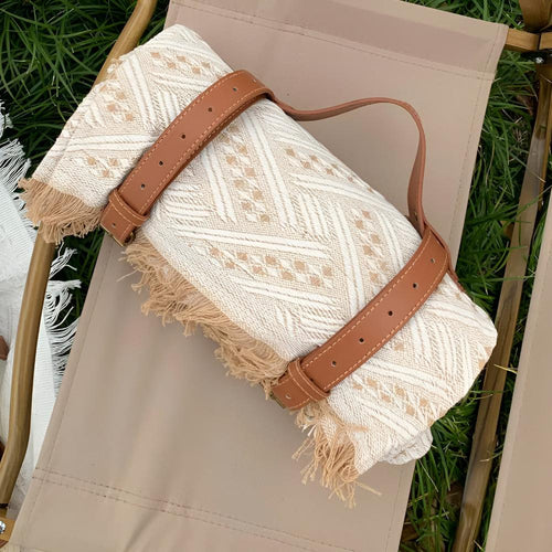 Durable Water Repellent Picnic Mat With Diamond Pattern 180x180 - Nalani - UK Fashion Clothing and Decor