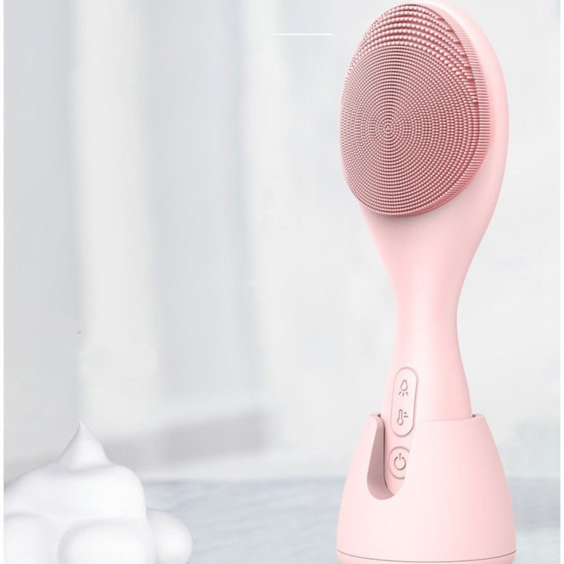 Eef Electric Facial Cleanser – Silicone Face Cleansing Brush with 4 LED Light Modes, USB Rechargeable - Nalani - Fashion Clothing and Decor
