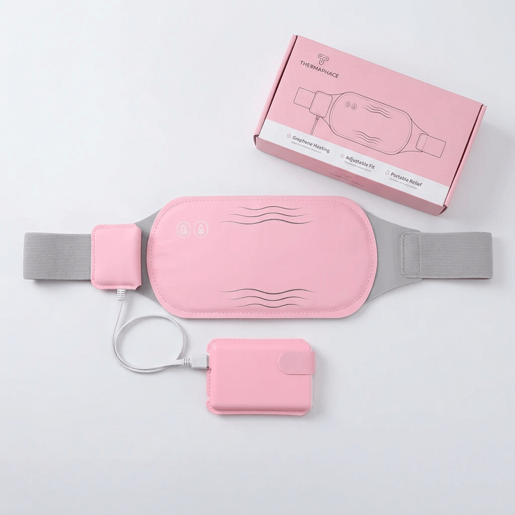 Electric Belly Warmer – Rechargeable Heating Pad with Vibration & 3 Heat Settings, Cordless Wearable Warmth - Nalani - Fashion Clothing and Decor