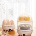 Electric Egg Cooker – 7 Egg Capacity for Hard Boiled, Soft Boiled & Poached Eggs, Also Steams Vegetables - Nalani - Fashion Clothing and Decor