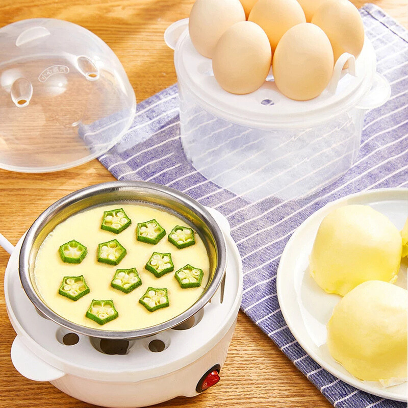 Electric Egg Cooker – 7 Egg Capacity for Hard Boiled, Soft Boiled & Poached Eggs, Also Steams Vegetables - Nalani - Fashion Clothing and Decor