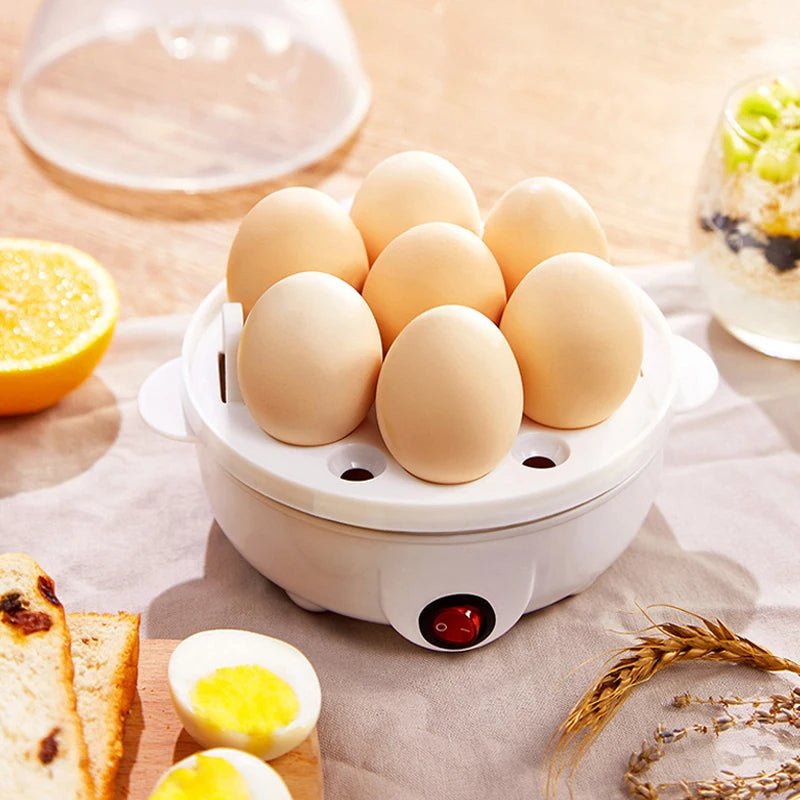 Electric Egg Cooker – 7 Egg Capacity for Hard Boiled, Soft Boiled & Poached Eggs, Also Steams Vegetables - Nalani - Fashion Clothing and Decor
