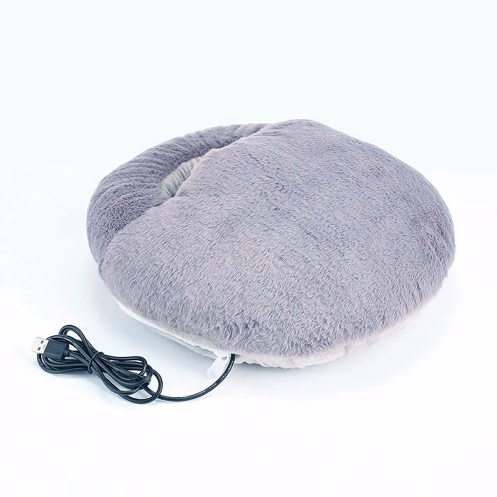 Electric Foot Warmer XL – USB Rechargeable Heated Foot Warmer with Washable Plush Cover for Home & Office - Nalani - Fashion Clothing and Decor