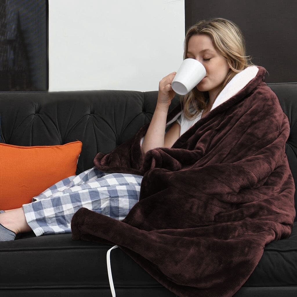 Electric Heated Flannel Blanket – Soft Heated Throw with 6 Heat Settings, 1–8h Timer & Auto Shut-Off – CozyHeat - Nalani - Fashion Clothing and Decor