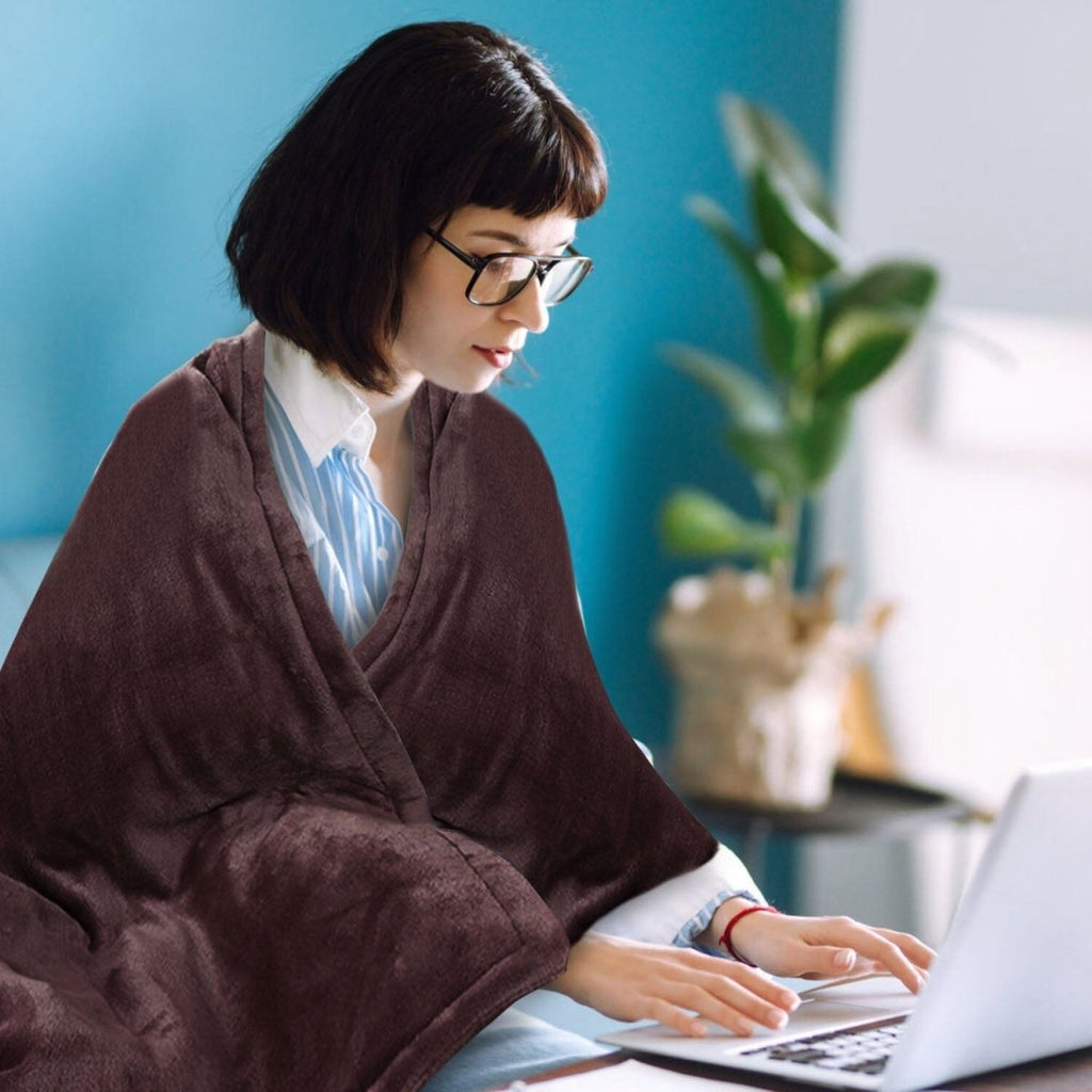 Electric Heated Flannel Blanket – Soft Heated Throw with 6 Heat Settings, 1–8h Timer & Auto Shut-Off – CozyHeat - Nalani - Fashion Clothing and Decor
