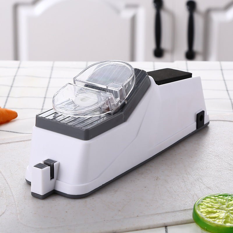 Electric Knife Sharpener with USB Power – Compact Kitchen Knife Sharpener in Modern ABS Housing - Nalani - Fashion Clothing and Decor