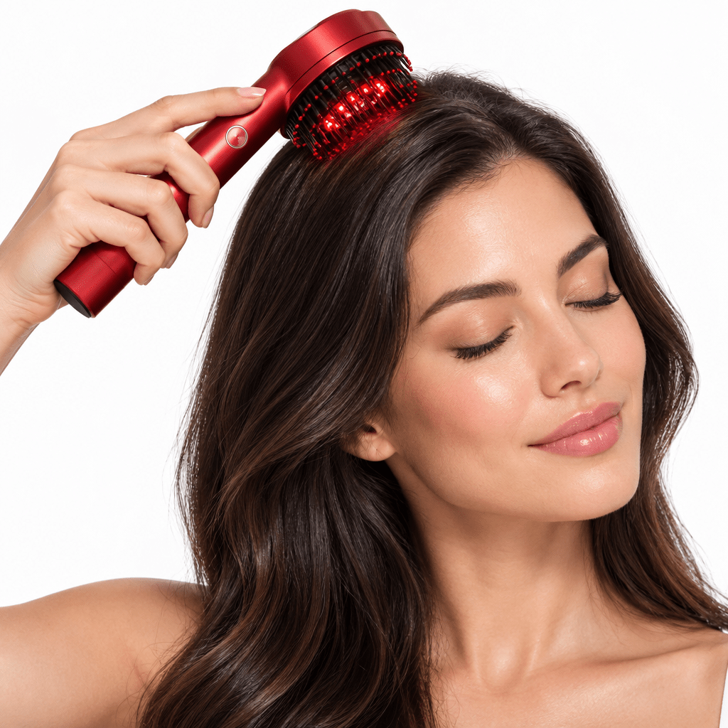 Electric Scalp Massage Brush with LED Light – Waterproof Handheld Scalp Massager, 3 Modes – GlowScalp - Nalani - Fashion Clothing and Decor