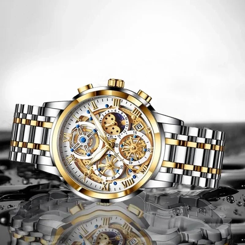 Elegant Business Quartz Mens Watch With Classic Design - Nalani - UK Fashion Clothing and Decor