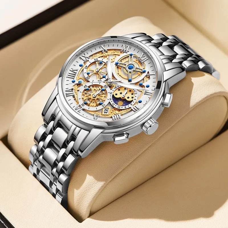Elegant Business Quartz Mens Watch With Classic Design - Nalani - UK Fashion Clothing and Decor
