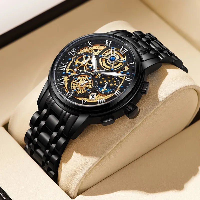 Elegant Business Quartz Mens Watch With Classic Design - Nalani - UK Fashion Clothing and Decor