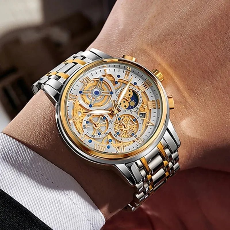 Elegant Business Quartz Mens Watch With Classic Design - Nalani - UK Fashion Clothing and Decor