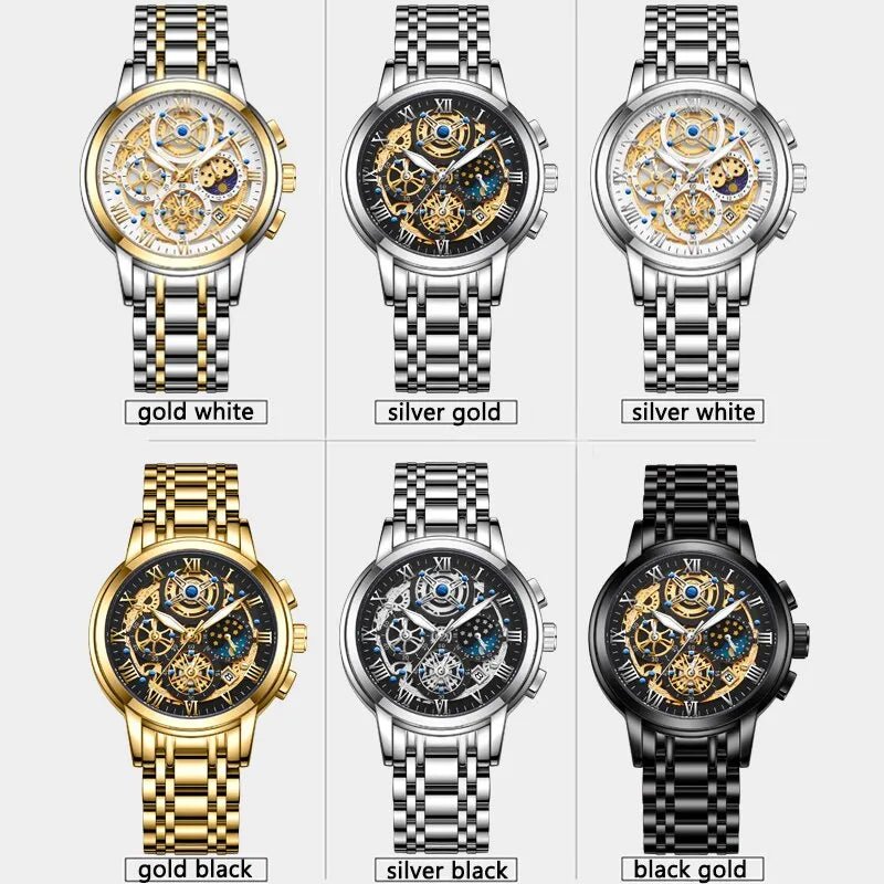 Elegant Business Quartz Mens Watch With Classic Design - Nalani - UK Fashion Clothing and Decor