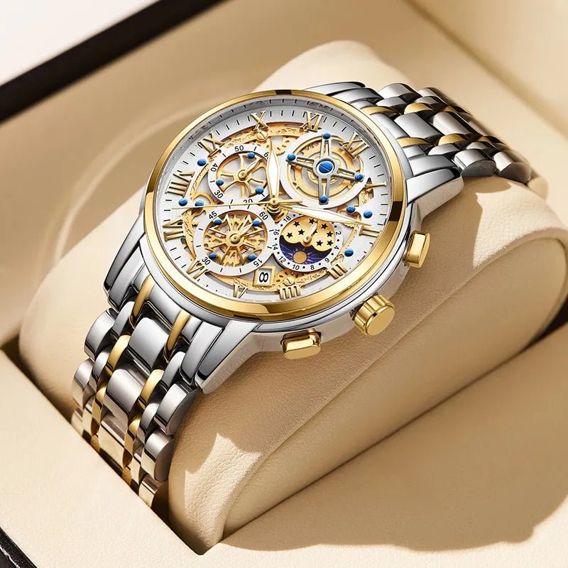 Elegant Business Quartz Mens Watch With Classic Design - Nalani - UK Fashion Clothing and Decor