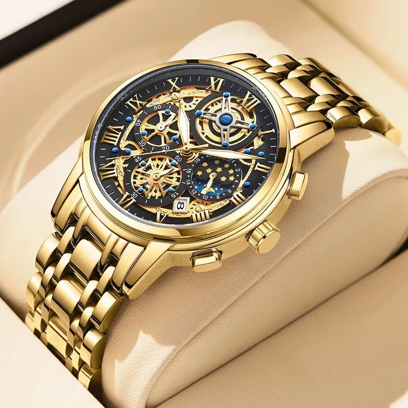 Elegant Business Quartz Mens Watch With Classic Design - Nalani - UK Fashion Clothing and Decor