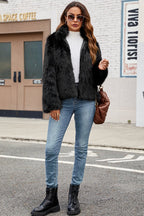 Elegant Faux Fur Trim Winter Coat Warm Stylish For Women - Nalani - UK Fashion Clothing and Decor