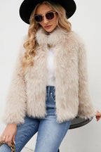 Elegant Faux Fur Trim Winter Coat Warm Stylish For Women - Nalani - UK Fashion Clothing and Decor