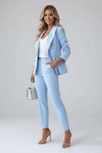 Elegant Tailored Suit Set for Women – Women's Trouser Suit, Blazer & Trousers for Work & Events, 10 Colours – Sophia Laurent - Nalani - Fashion Clothing and Decor