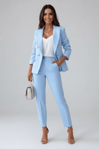 Elegant Tailored Suit Set for Women – Women's Trouser Suit, Blazer & Trousers for Work & Events, 10 Colours – Sophia Laurent - Nalani - Fashion Clothing and Decor