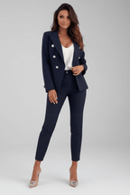 Elegant Tailored Suit Set for Women – Women's Trouser Suit, Blazer & Trousers for Work & Events, 10 Colours – Sophia Laurent - Nalani - Fashion Clothing and Decor
