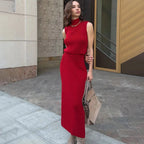 Elegant Two Piece Knit Skirt Set For Women Office - Nalani - UK and AUS Fashion Clothing and Decor