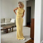 Elegant Two Piece Knit Skirt Set For Women Office - Nalani - UK and AUS Fashion Clothing and Decor