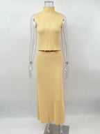 Elegant Two Piece Knit Skirt Set For Women Office - Nalani - UK and AUS Fashion Clothing and Decor