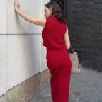 Elegant Two Piece Knit Skirt Set For Women Office - Nalani - UK and AUS Fashion Clothing and Decor