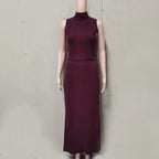Elegant Two Piece Knit Skirt Set For Women Office - Nalani - UK and AUS Fashion Clothing and Decor