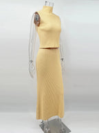 Elegant Two Piece Knit Skirt Set For Women Office - Nalani - UK and AUS Fashion Clothing and Decor