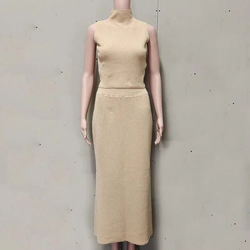 Elegant Two Piece Knit Skirt Set For Women Office - Nalani - UK and AUS Fashion Clothing and Decor