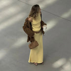 Elegant Two Piece Knit Skirt Set For Women Office - Nalani - UK and AUS Fashion Clothing and Decor