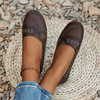 Elodie Faye Lightstep Loafers Soft PU Leather Upper Cushioned Insole - Nalani - Fashion Clothing and Decor