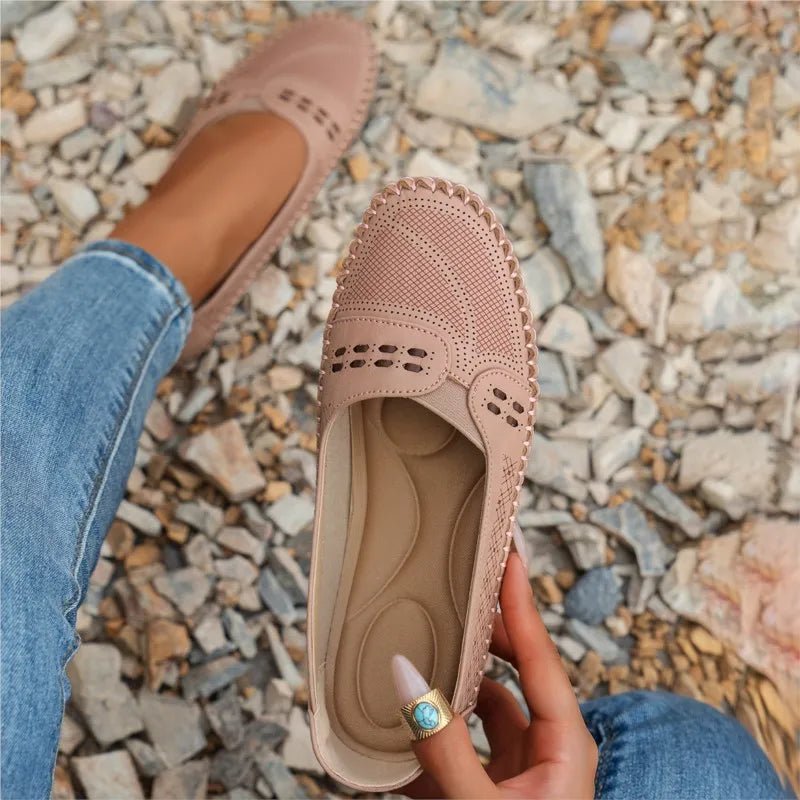 Elodie Faye Lightstep Loafers Soft PU Leather Upper Cushioned Insole - Nalani - Fashion Clothing and Decor