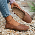 Elodie Faye Lightstep Loafers Soft PU Leather Upper Cushioned Insole - Nalani - Fashion Clothing and Decor