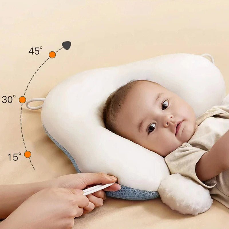 Ergonomic Baby Cushion with Adjustable Support – Reversible Comfort Pillow 26 x 17 in, Machine Washable – 0-12 Months (Supervised Use Only) - Nalani - Fashion Clothing and Decor