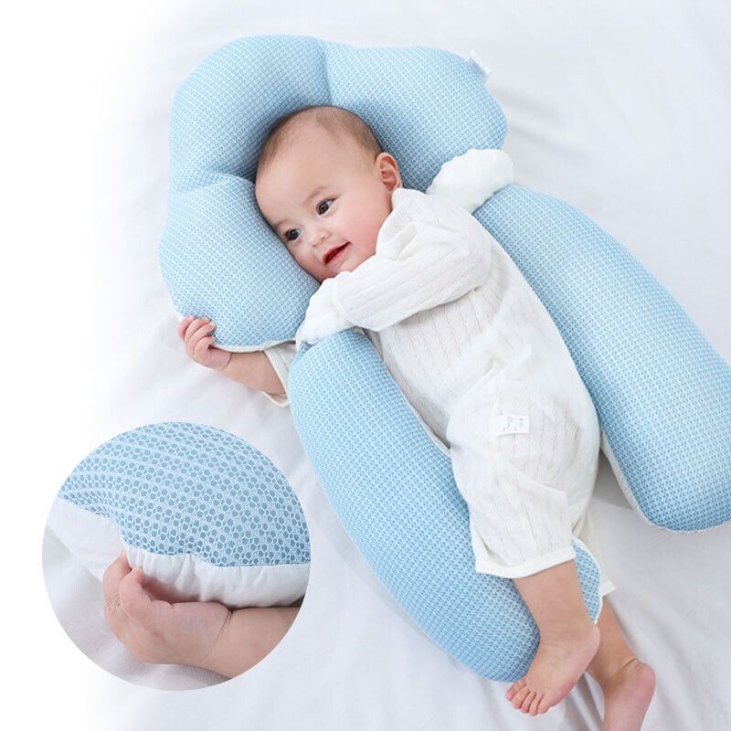 Ergonomic Baby Cushion with Adjustable Support – Reversible Comfort Pillow 26 x 17 in, Machine Washable – 0-12 Months (Supervised Use Only) - Nalani - Fashion Clothing and Decor