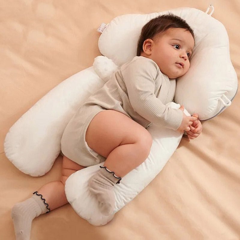 Ergonomic Baby Cushion with Adjustable Support – Reversible Comfort Pillow 26 x 17 in, Machine Washable – 0-12 Months (Supervised Use Only) - Nalani - Fashion Clothing and Decor