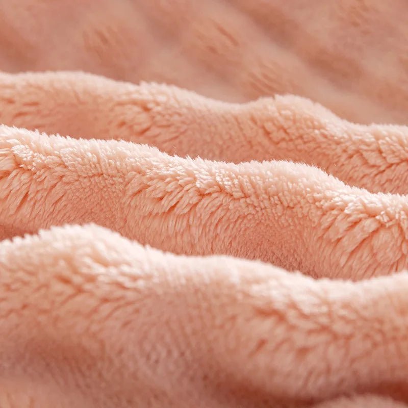 Extra Soft Flannel Blanket – Bubble Texture Plush Throw Blanket for Couch & Bed, Warm Flannel Fleece – PlushBubble - Nalani - Fashion Clothing and Decor