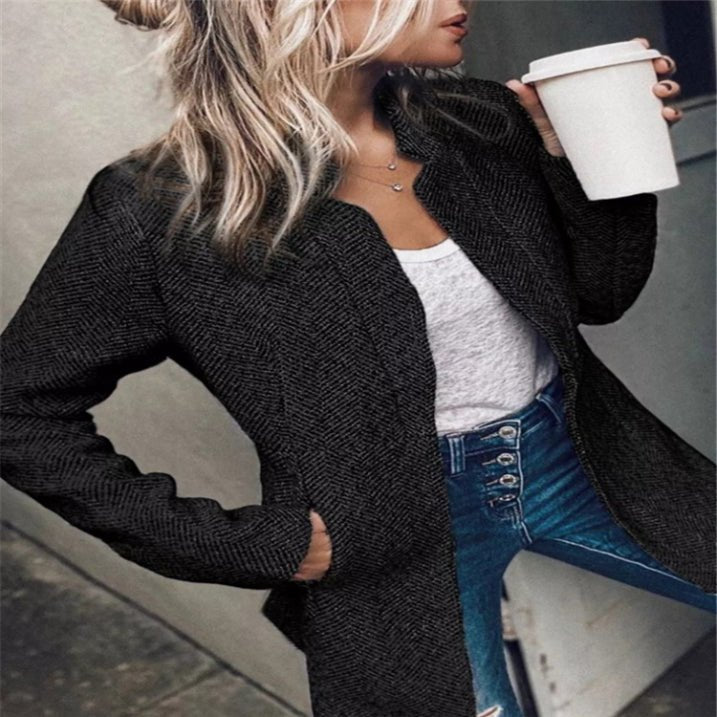 Fashionable women's trench coat | Stand - up collar - Nalani - Fashion Clothing and Decor