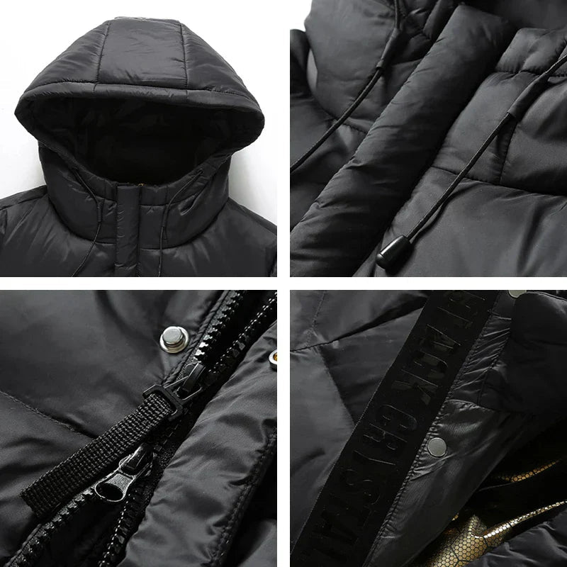 Fedar | Casual Mens Long Winter Down Jacket Insulated Warm Coat - Nalani - UK Fashion Clothing and Decor