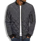 Fedar | Mens Quilted Jacket Regular Fit Diamond Stitch Ribbed Trim - Nalani - UK Fashion Clothing and Decor