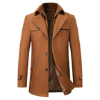 Figueral | Men's Winter Coat | Elegant Stand Collar | Warm & Stylish for Business - Nalani - Fashion Clothing and Decor