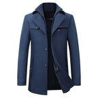 Figueral | Men's Winter Coat | Elegant Stand Collar | Warm & Stylish for Business - Nalani - Fashion Clothing and Decor