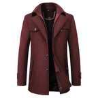Figueral | Men's Winter Coat | Elegant Stand Collar | Warm & Stylish for Business - Nalani - Fashion Clothing and Decor