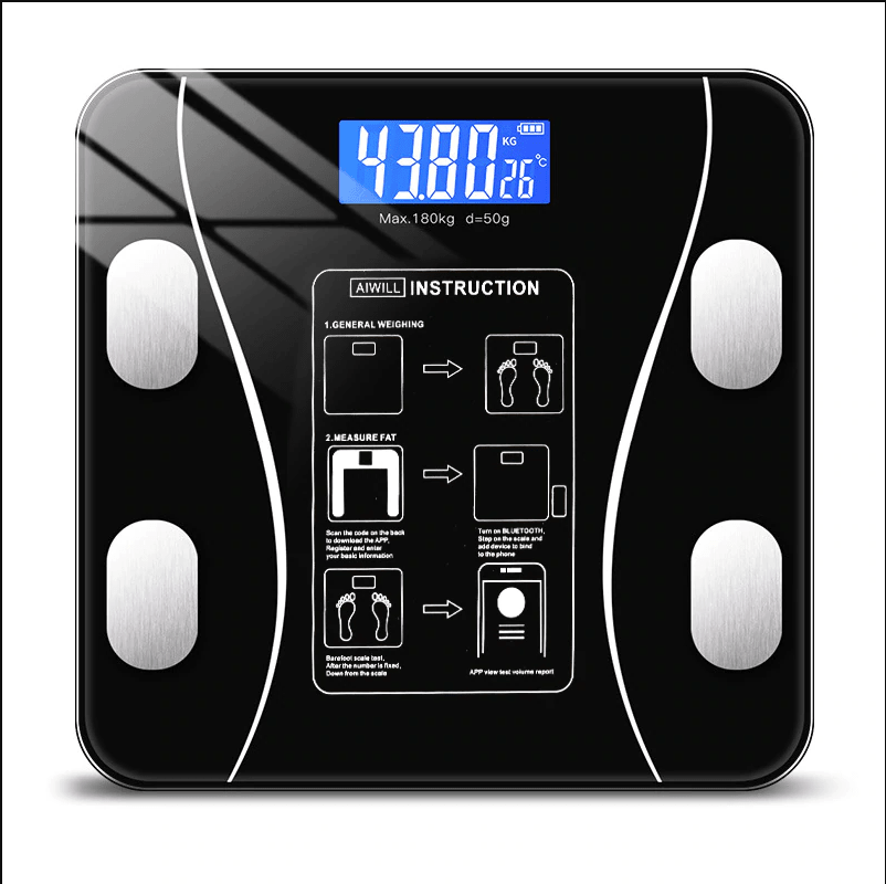 Fitscale – Smart Body Composition Scale with App, Bluetooth Bathroom Scale, 11 Body Metrics, 3 Colors - Nalani - Fashion Clothing and Decor