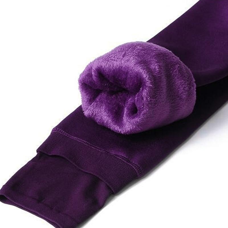 Fleece-Lined Winter Leggings – Women's Thermal Leggings, High Waisted & Warm, 8 Colors, S–XL – Zahara Elsa - Nalani - Fashion Clothing and Decor