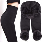 Fleece-Lined Winter Leggings – Women's Thermal Leggings, High Waisted & Warm, 8 Colors, S–XL – Zahara Elsa - Nalani - Fashion Clothing and Decor